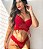 Conjunto Lingerie - Noite  de amor - Renda Vermelho - Imagem 3