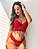 Conjunto Lingerie - Noite  de amor - Renda Vermelho - Imagem 1