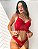 Conjunto Lingerie - Noite  de amor - Renda Vermelho - Imagem 4