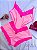 Baby doll Bicolor Microfibra - Pink Neon + Rosa - Imagem 2