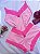 Baby doll Bicolor Microfibra - Pink Neon + Rosa - Imagem 4