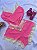 Baby doll Bicolor Microfibra - Off + Pink Neon - Imagem 4