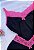 Baby doll Bicolor Microfibra - Pink neon + Preto - Imagem 3