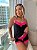 Baby doll Bicolor Microfibra - Pink neon + Preto - Imagem 1