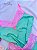 Baby doll Bicolor Microfibra - Rosa bb + Verde - Imagem 4