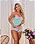 Baby doll Bicolor Microfibra - Rosa bb + Verde - Imagem 1