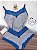 Baby doll Cotton e renda - Azul - Imagem 1
