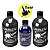TINTA PREMIUM PARA RECARGA PINCEL MARCADOR DE QUADRO BRANCO - 02 FRASCOS DE 1 LITRO (PRETO/PRETO) + 01 FRASCO 500ML (AZUL) - Imagem 1