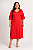 Vestido Midi Cetim Fenda - Imagem 1