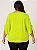 Blusa Cetim Verde Lima plus size - Imagem 2