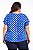 Blusa Pregas Azul plus size - Imagem 3