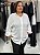 CAMISA  MANGA CAIDA COM PUNHO  OFF WHITE PLUS SIZE - Imagem 2