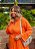 Vestido Chemise Laranja Plus Size - Imagem 2