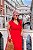 Vestido Vermelho Decote V - Imagem 2