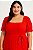 Vestido Longo Detalhe de Renda Plus Size - Imagem 2