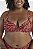 Top Praia Transpasse Torcito Estampado Plus Size - Imagem 1