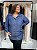 Camisa Denin Plus Size - Imagem 1