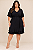 Vestido Liso Babados Barra Plus Size - Imagem 1