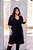 Vestido Liso Babados Barra Plus Size - Imagem 4