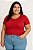 Blusa Basica de Viscose Manga Curta Plus Size - Imagem 1