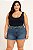 Short Jeans Barra Plus Size - Imagem 1