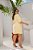 Vestido Curto Textura Amarelo Plus Size - Imagem 3