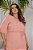 Vestido Curto Textura Rosa Plus Size - Imagem 2