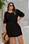 Vestido Curto Textura Preto Plus Size - Imagem 2