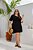 Vestido Curto Textura Preto Plus Size - Imagem 1