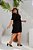 Vestido Curto Textura Preto Plus Size - Imagem 3
