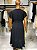 Vestido Violeta Preto Plus Size - Imagem 3