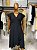 Vestido Violeta Preto Plus Size - Imagem 1