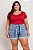 Short Jeans Barra Plus Size - Imagem 1