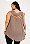 Blusa Regata Recorte e Tiras Plus size - Imagem 2