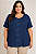 Blusa Renda Flor Recorte Plus Size - Imagem 1