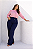 Calça Cós Duplo Ajuste Plus Size - Imagem 5