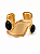 Bracelete Metal Fosco Dourado - Imagem 2