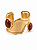 Bracelete Metal Fosco Dourado - Imagem 1