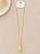 Colar Longo Metal Dourado - Imagem 1