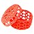 Mini Caixinha Redonda de Crochê para Lembrancinha - Vermelha - Imagem 3