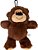 Mordedor Pelucia Happy Bear Pequeno Marrom - Imagem 2
