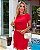 VESTIDO VERMELHO C/ BOLSO - Imagem 1