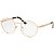 Óculos Prada Metal Redondo PR52XV SVF 1O151 Dourado - Imagem 1