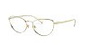 Óculos Feminino Versace 1266 1252 Metal Dourado Gatinho - Imagem 3