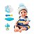 Boneca Diver Reborn Menino Brincar De Papinha Divertoys - Imagem 2