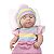 Boneca Diver Reborn Menina Brincar de papinha Divertoys - Imagem 3