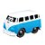 Carrinho Volkswagen Samba Bus Azul Burago - Imagem 2