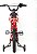 BIKE MOTO CROSS VERMELHA ARO 16 - UNITOYS - Imagem 5