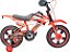 BIKE MOTO CROSS VERMELHA ARO 16 - UNITOYS - Imagem 3