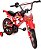 BIKE MOTO CROSS VERMELHA ARO 16 - UNITOYS - Imagem 1